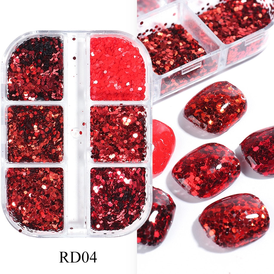 Aurora Mirror Nail Glitter Powder Rubbing Nail Art