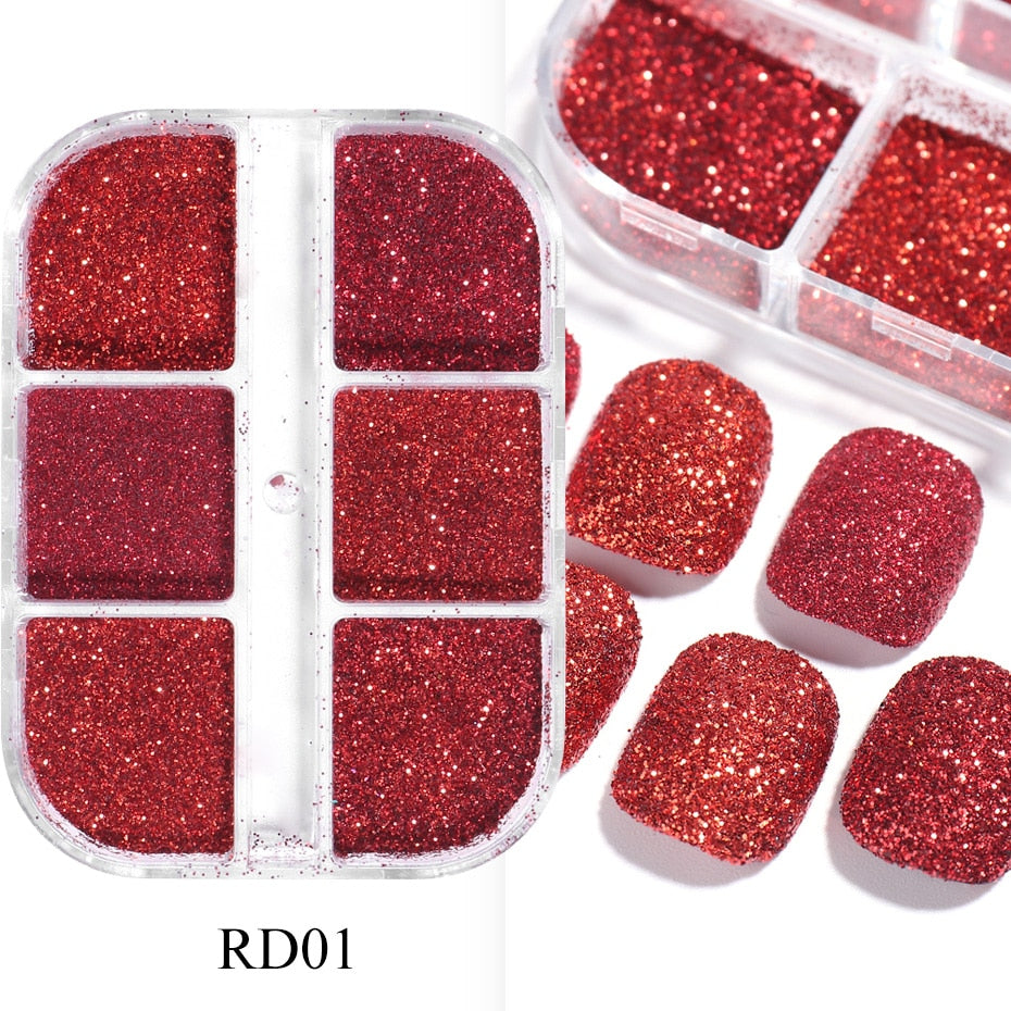 Aurora Mirror Nail Glitter Powder Rubbing Nail Art