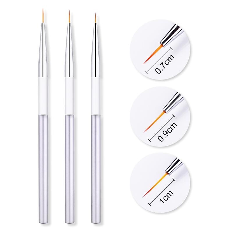 French Stripe Nail Art Liner Brush Set