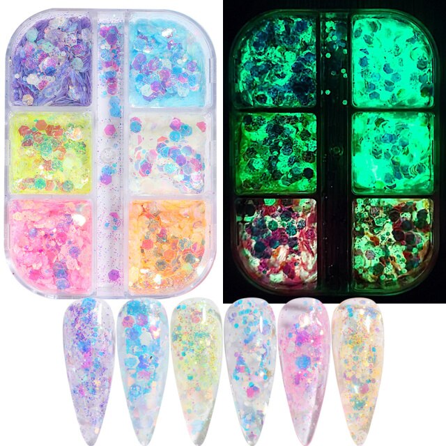 Aurora Mirror Nail Glitter Powder Rubbing Nail Art