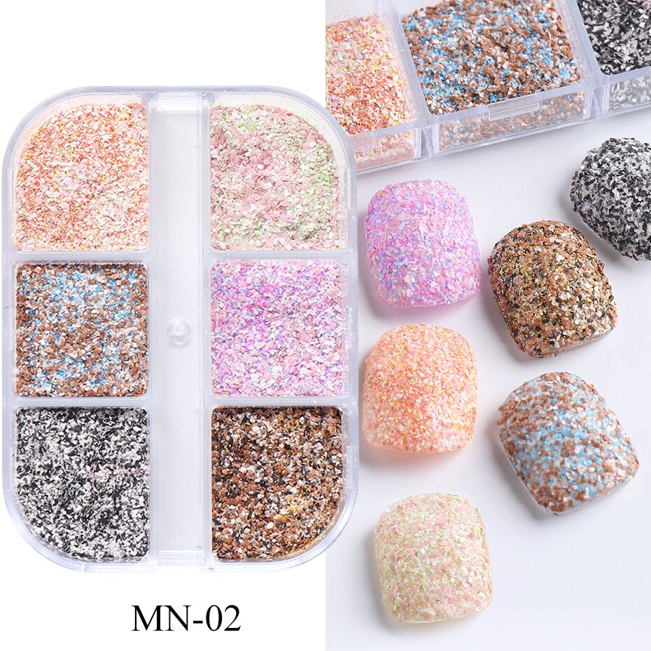 Aurora Mirror Nail Glitter Powder Rubbing Nail Art