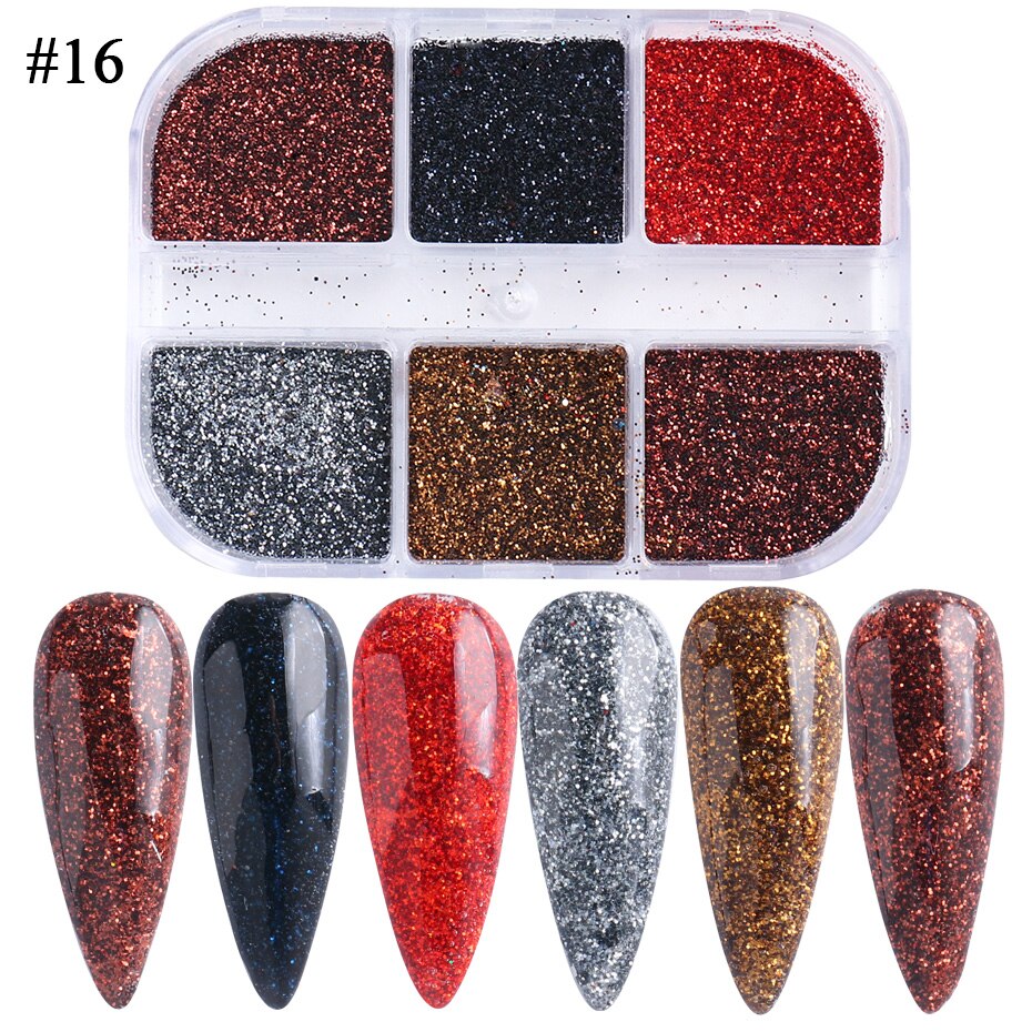 Aurora Mirror Nail Glitter Powder Rubbing Nail Art