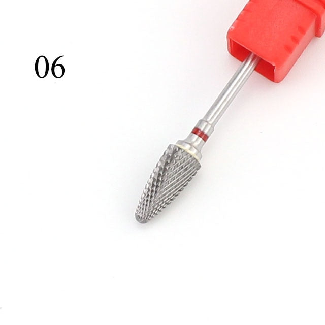 Tungsten Carbide Nail Drill Bit Milling Cutter Eletric Manicure Machine Equipment Cuticle Clean Burr Pedicure Accessories Tools