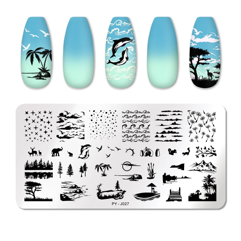 Nail Art Templates Stamping Plate Design