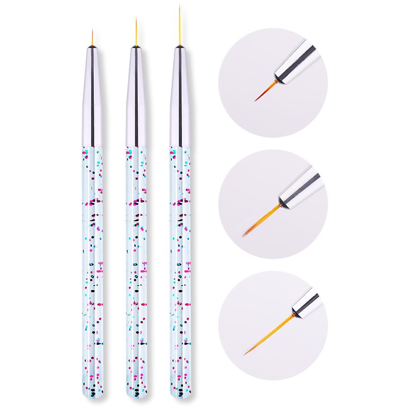 French Stripe Nail Art Liner Brush Set