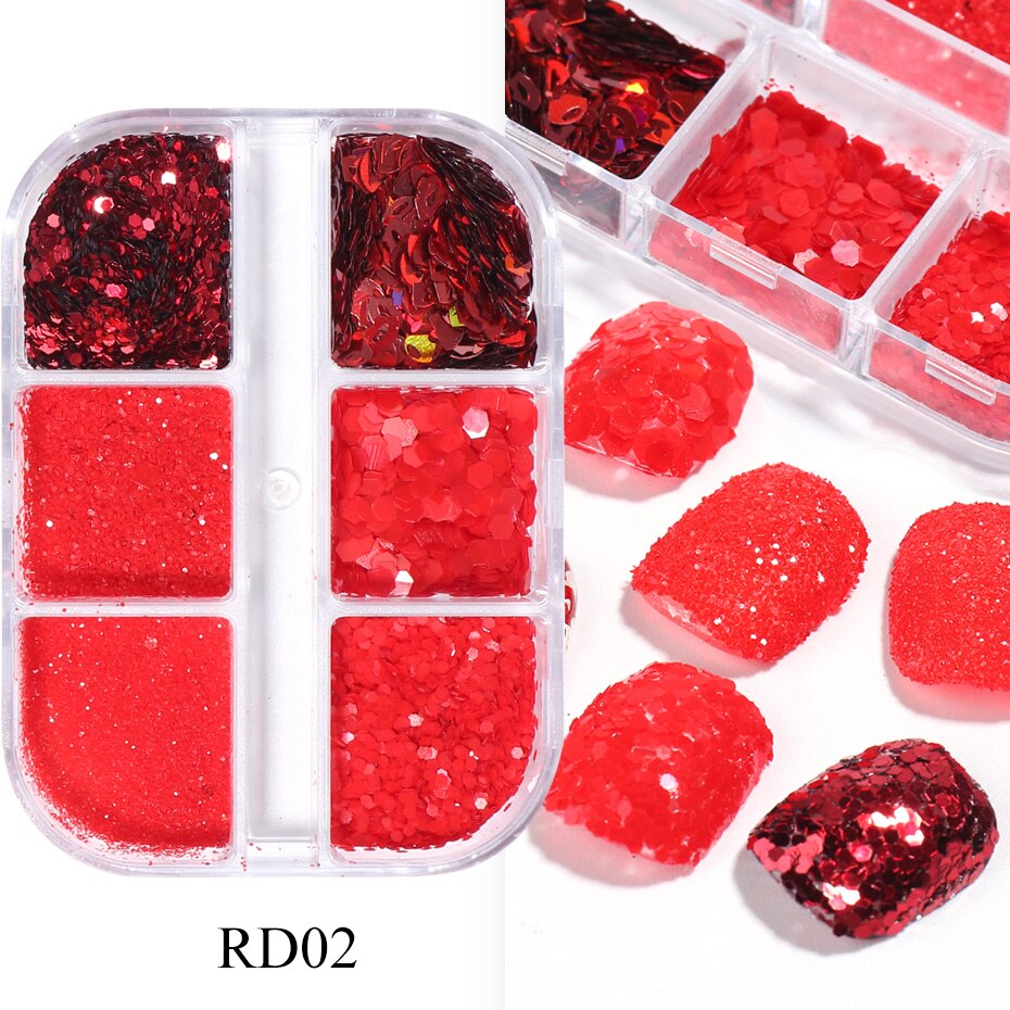 Aurora Mirror Nail Glitter Powder Rubbing Nail Art