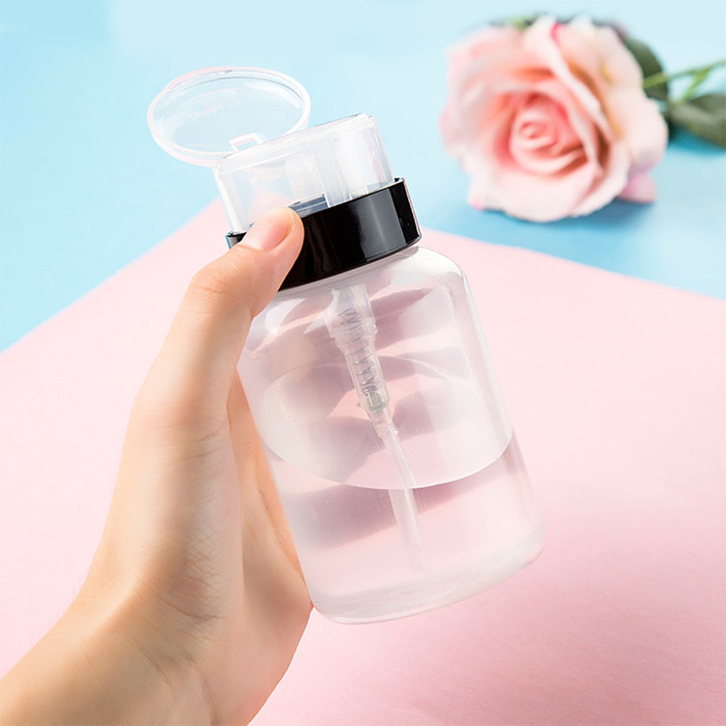 60/120/150/200ml Empty Pump Dispenser Liquid UV Gel Polish Nail Art Polish Clean Bottle Polish Cleanser Remover Bottle