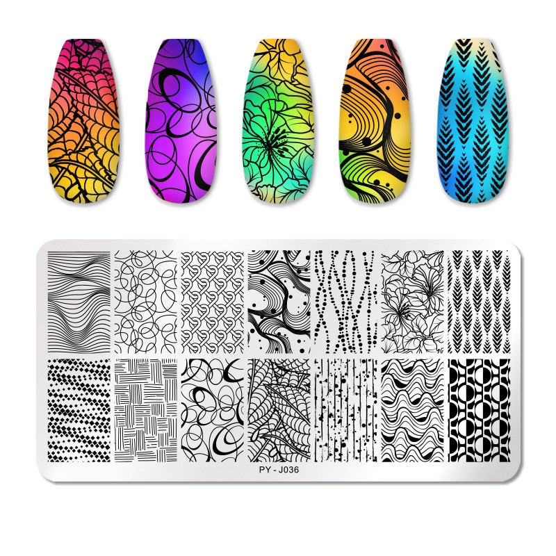 Nail Art Templates Stamping Plate Design