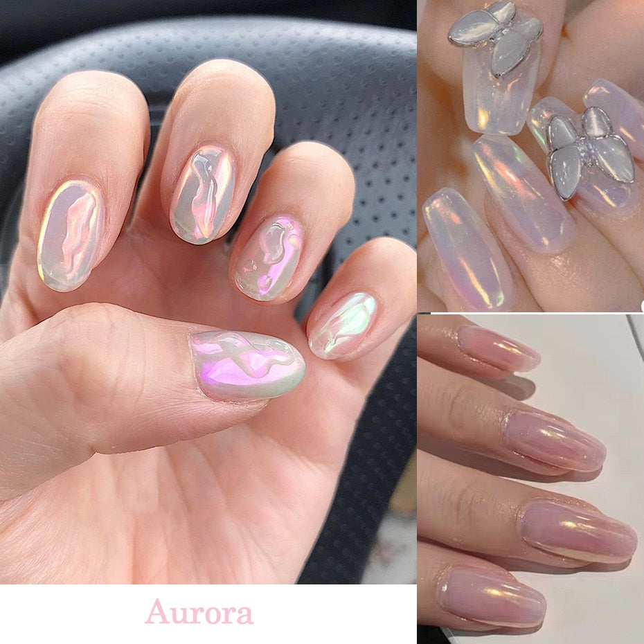 Aurora Mirror Nail Glitter Powder Rubbing Nail Art