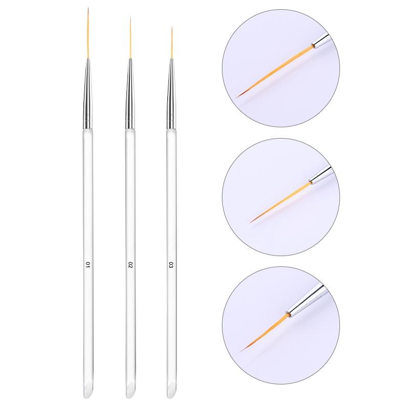 French Stripe Nail Art Liner Brush Set