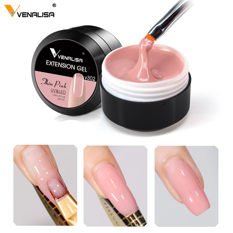 Hard Jelly Builder Nail Extend Gel Venalisa Poly Nail Gel