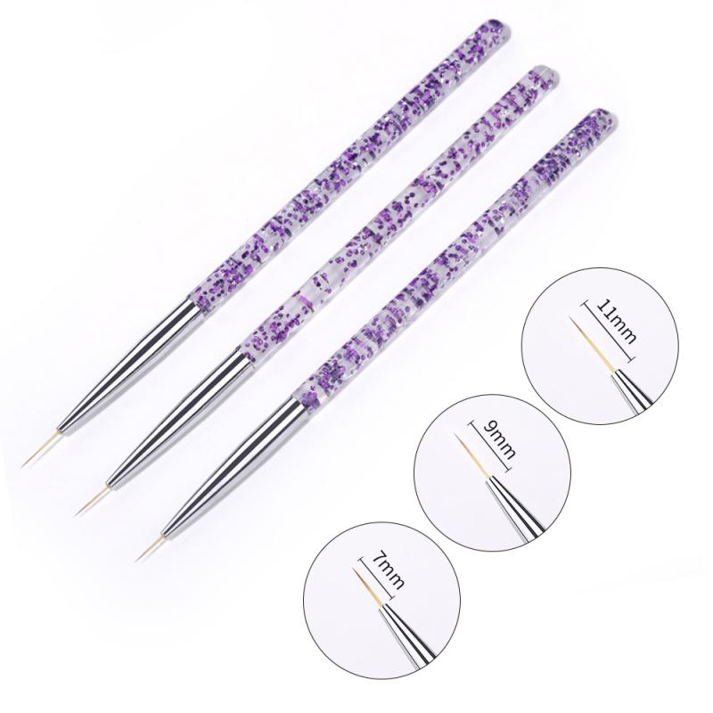 French Stripe Nail Art Liner Brush Set