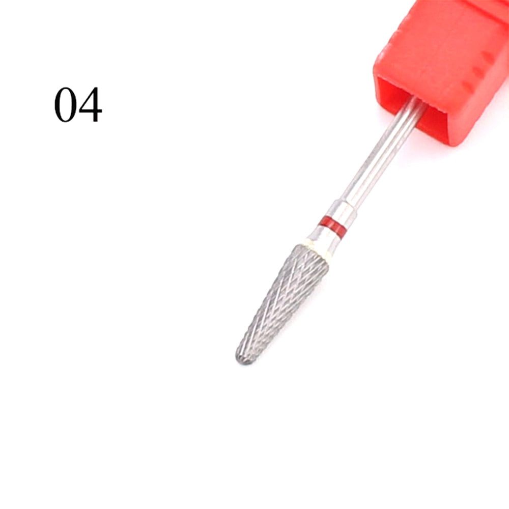 Tungsten Carbide Nail Drill Bit Milling Cutter Eletric Manicure Machine Equipment Cuticle Clean Burr Pedicure Accessories Tools