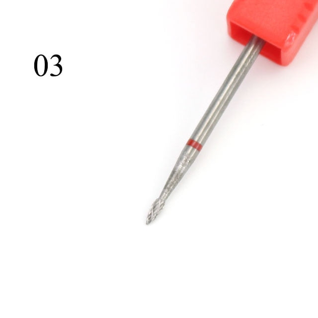 Tungsten Carbide Nail Drill Bit Milling Cutter Eletric Manicure Machine Equipment Cuticle Clean Burr Pedicure Accessories Tools