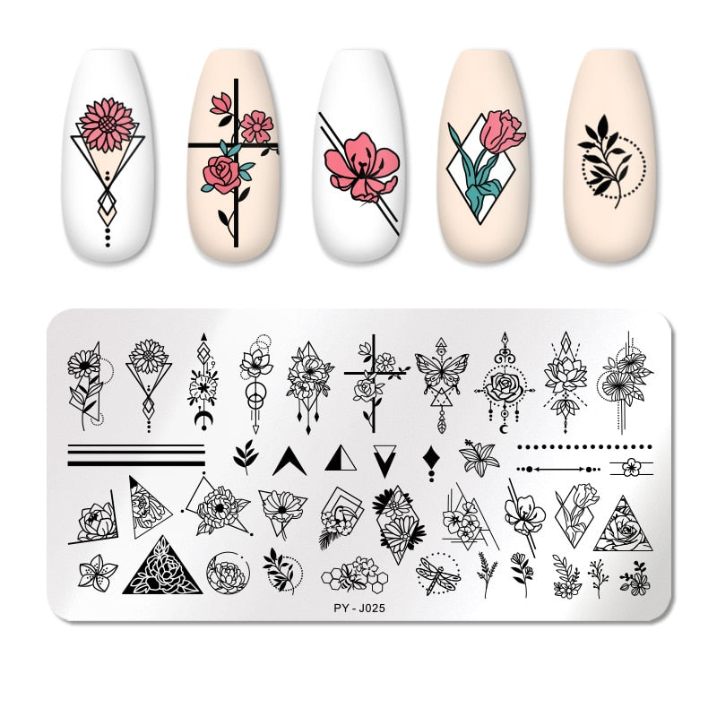 Nail Art Templates Stamping Plate Design