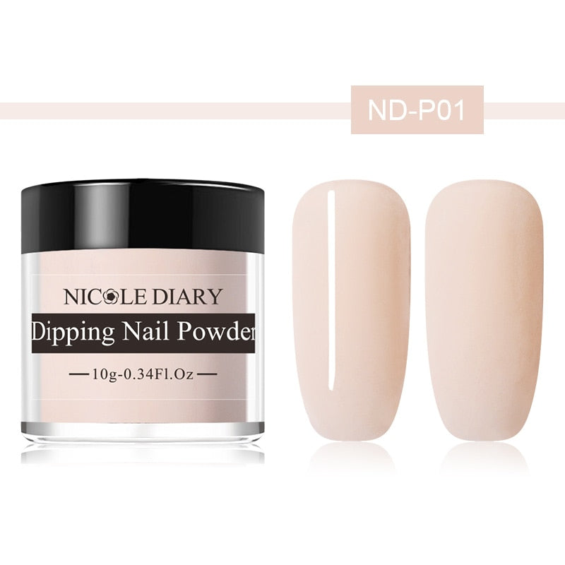 Nude Series Powder Set  French Dipping Nail Glitter