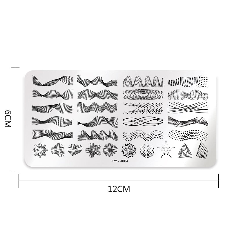 Nail Art Templates Stamping Plate Design