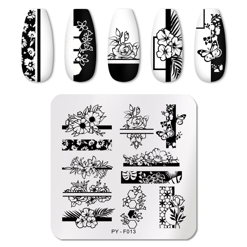 Nail Art Templates Stamping Plate Design