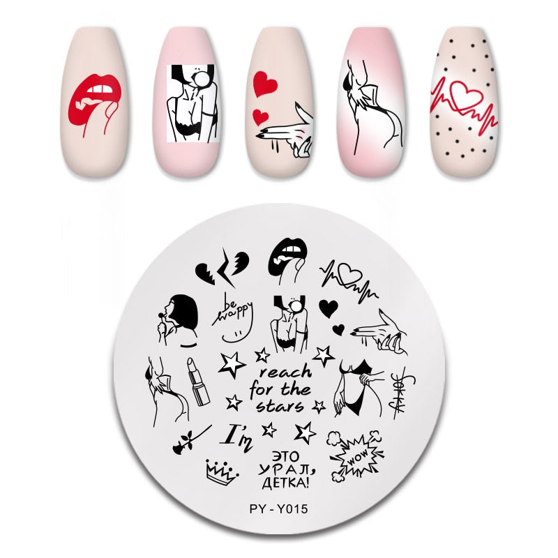 Nail Art Templates Stamping Plate Design