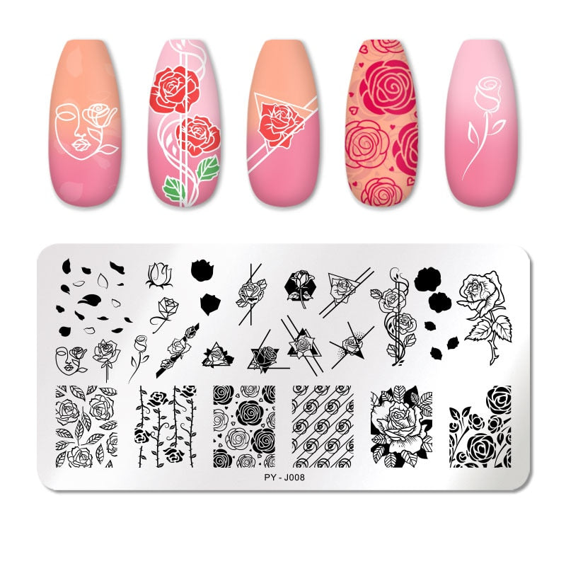 Nail Art Templates Stamping Plate Design