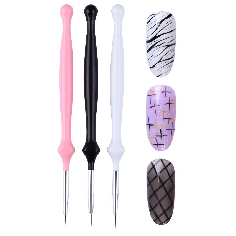 French Stripe Nail Art Liner Brush Set