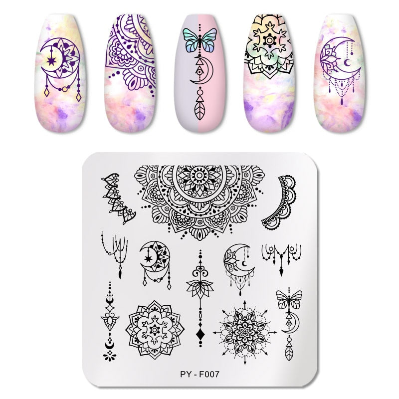 Nail Art Templates Stamping Plate Design