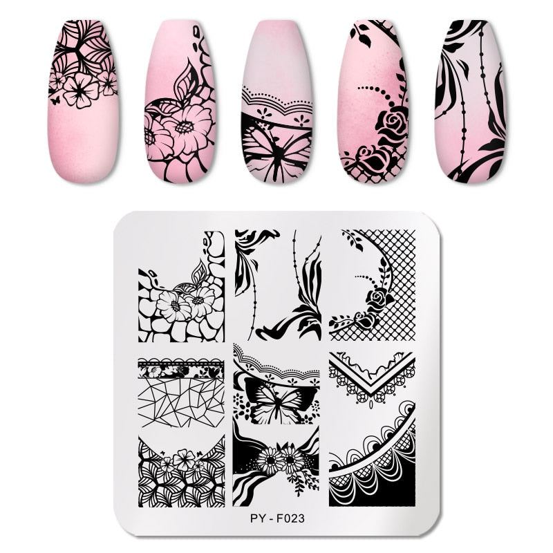 Nail Art Templates Stamping Plate Design