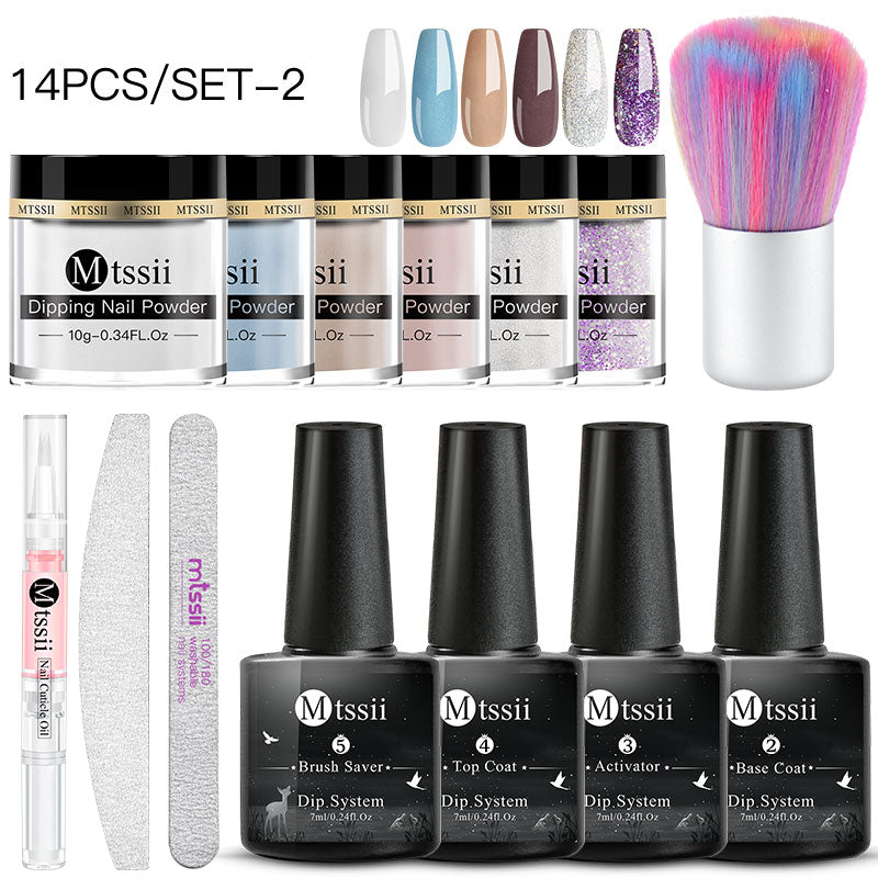 Dipping Nail Powder Set Matte Nail Glitter