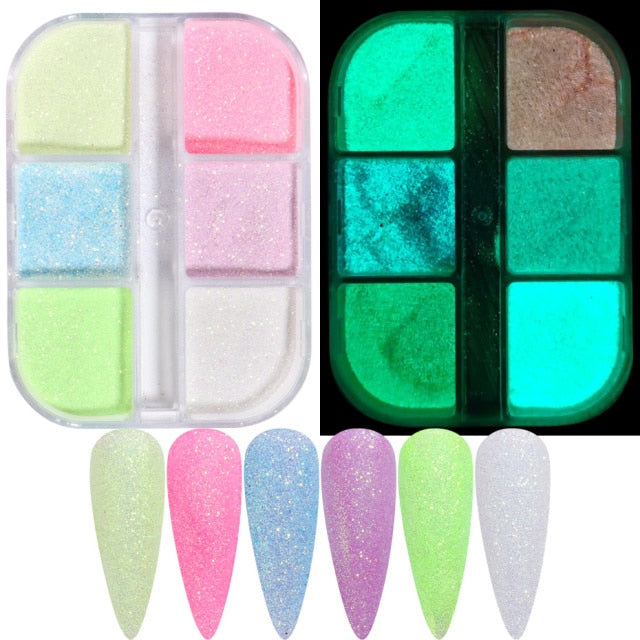 Aurora Mirror Nail Glitter Powder Rubbing Nail Art