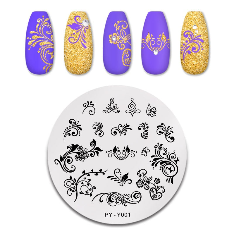 Nail Art Templates Stamping Plate Design