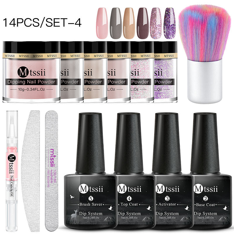 Dipping Nail Powder Set Matte Nail Glitter