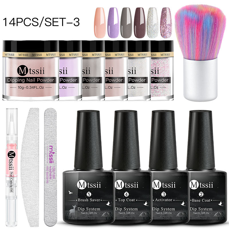 Dipping Nail Powder Set Matte Nail Glitter