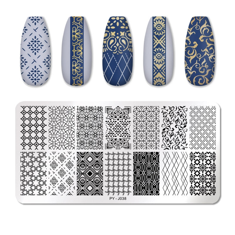 Nail Art Templates Stamping Plate Design