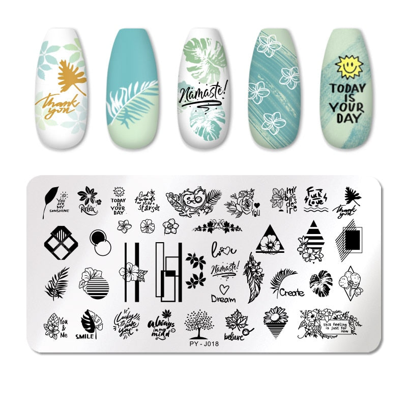 Nail Art Templates Stamping Plate Design