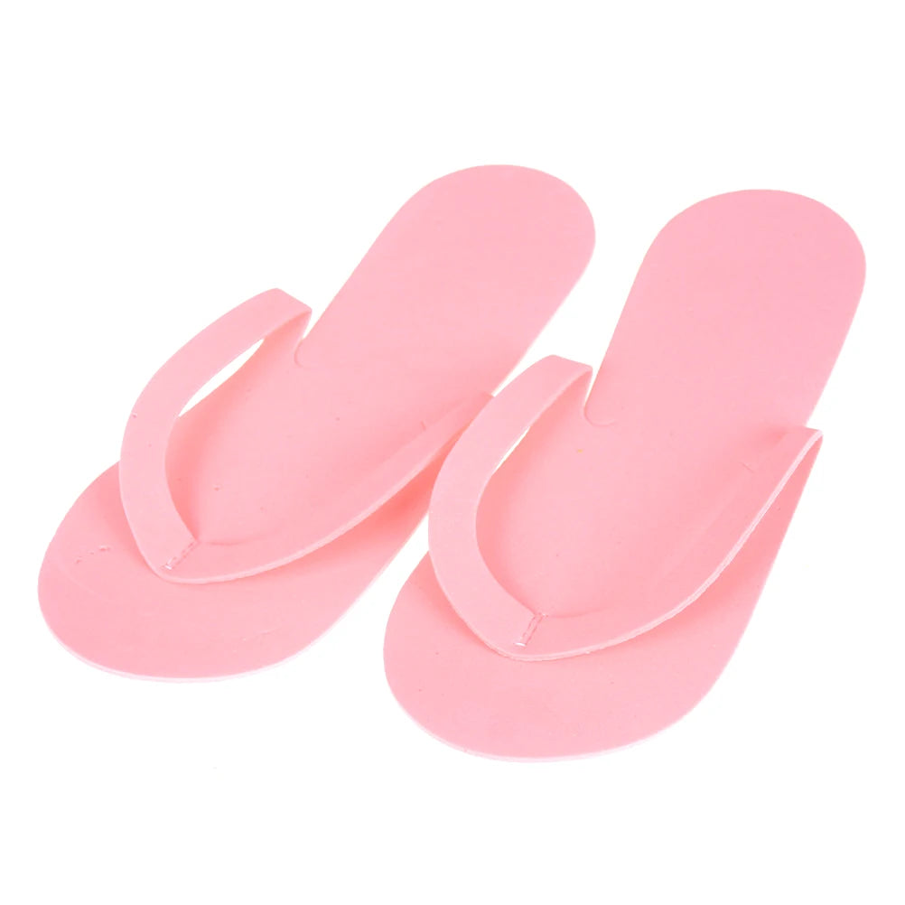 12 Pairs Disposable Foam Slippers EVA Foam Pedicure Slippper For Hotel Nail Salon Spa Pedicure Sandals