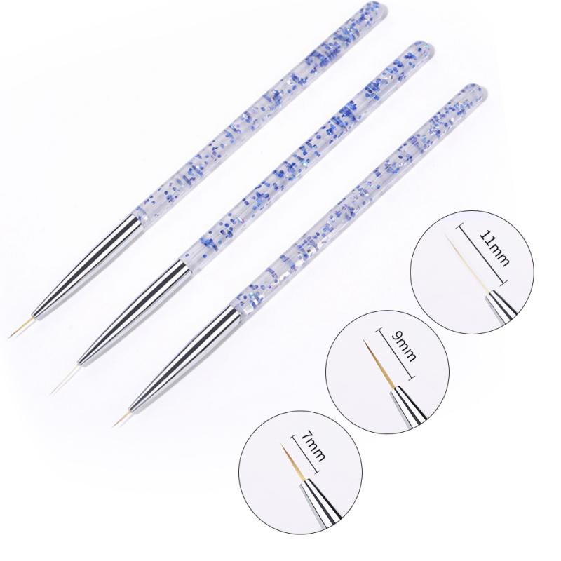 French Stripe Nail Art Liner Brush Set