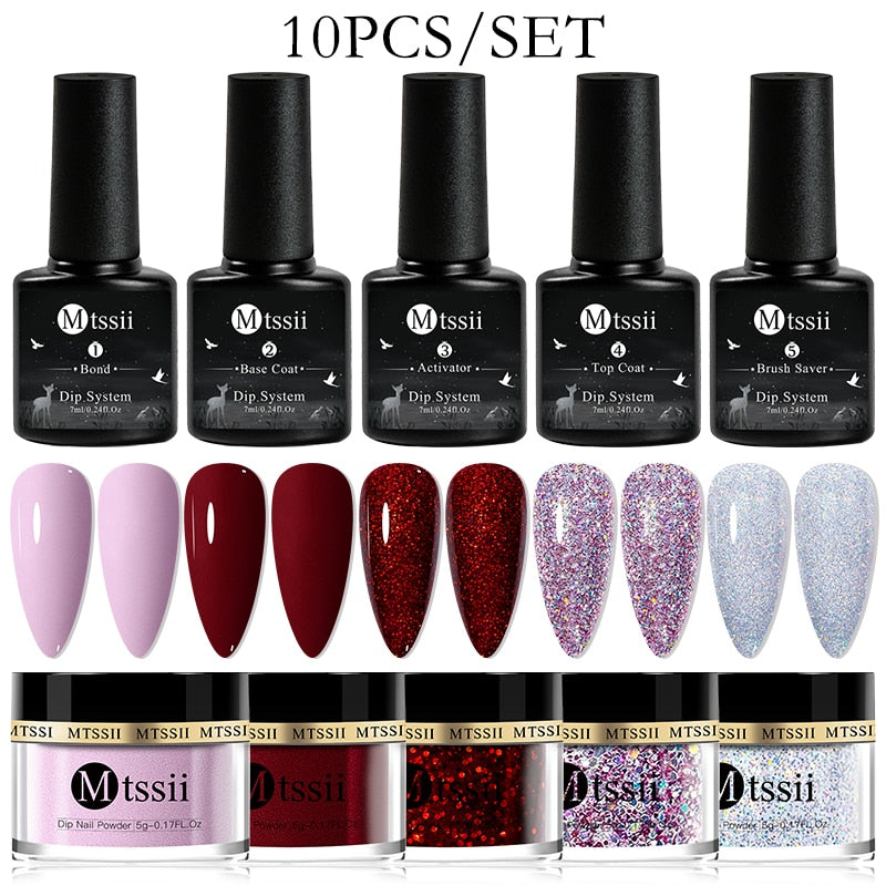 Dipping Nail Powder Set Matte Nail Glitter