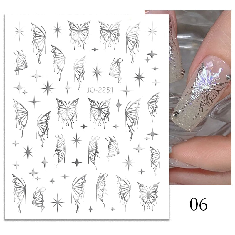 Heart Letter Nail Sticker Nail Art Decoration