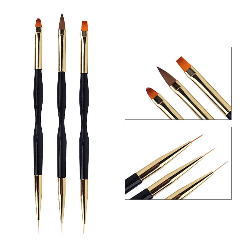 French Stripe Nail Art Liner Brush Set