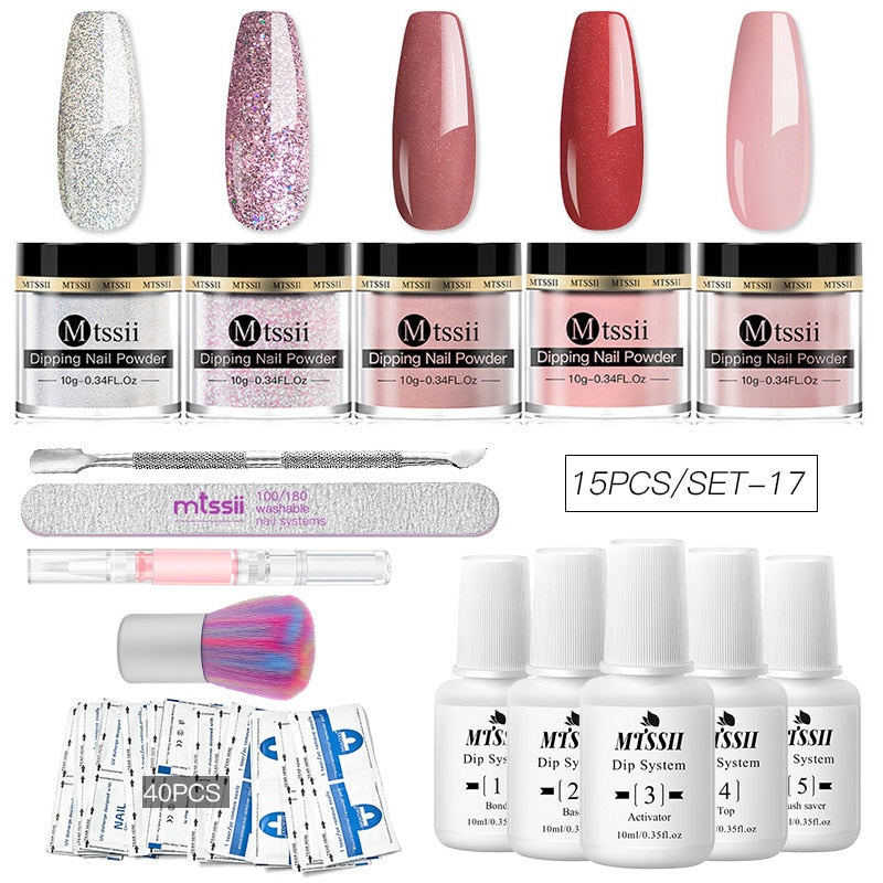 Dipping Nail Powder Set Matte Nail Glitter