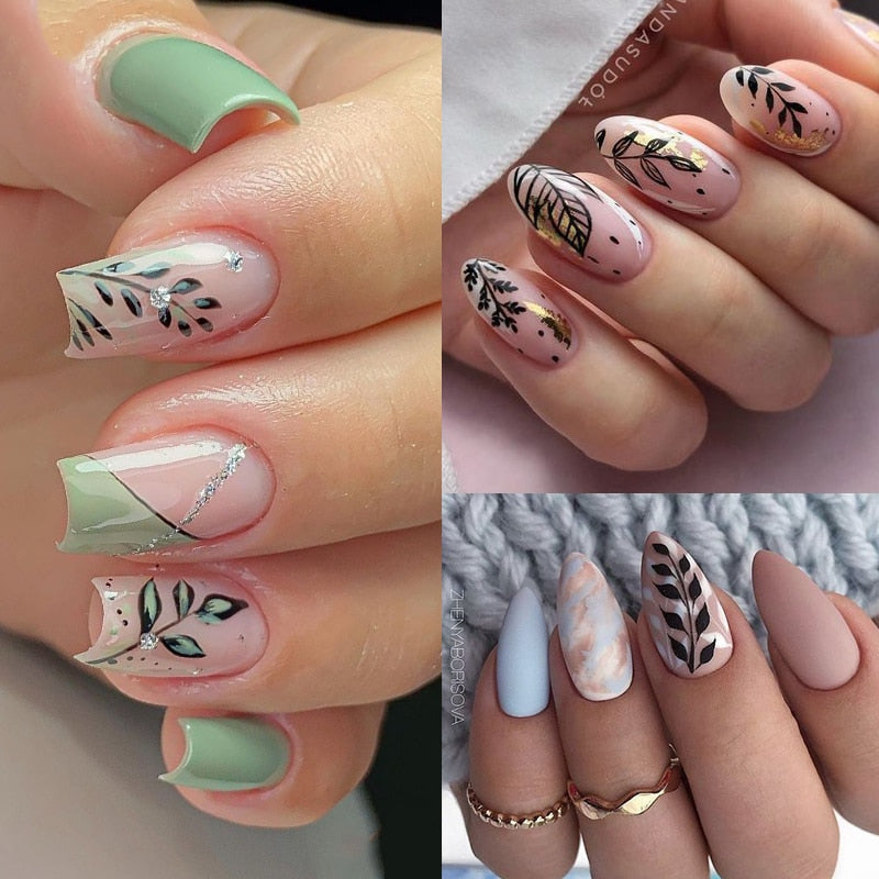 Nail Stamping Plates Leaf Floral Butterfly Line Printing Stencil Nail Stamp