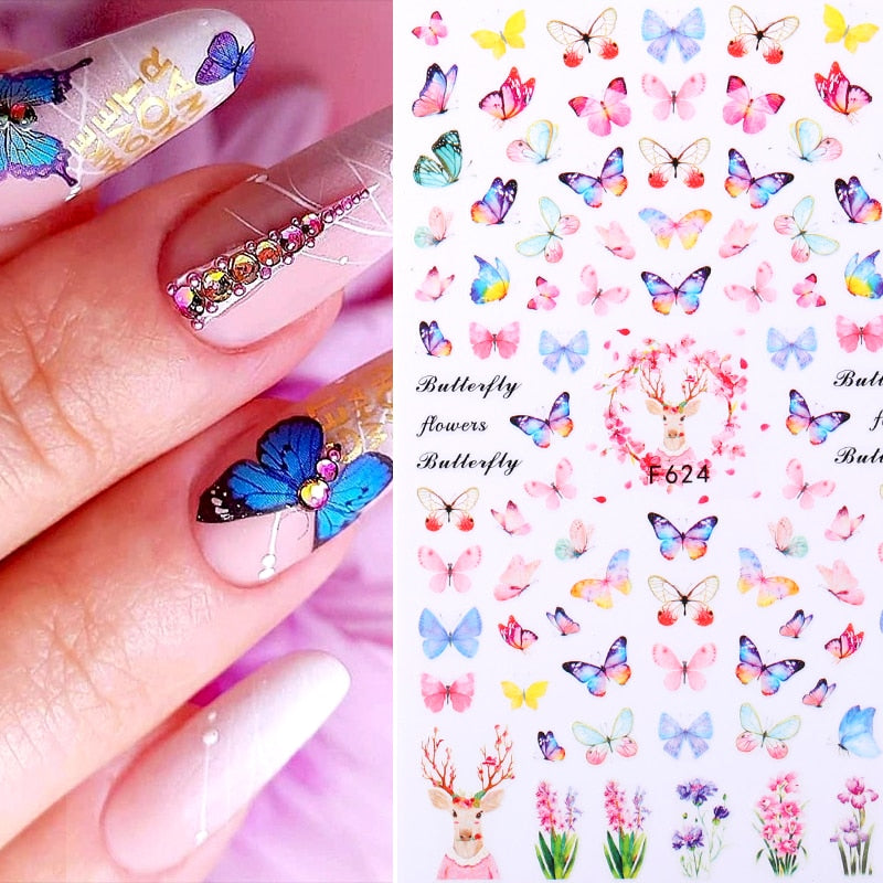 Heart Letter Nail Sticker Nail Art Decoration