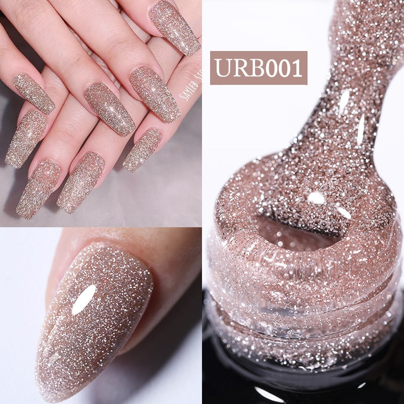 Glitter Rubber Base Gel Polish