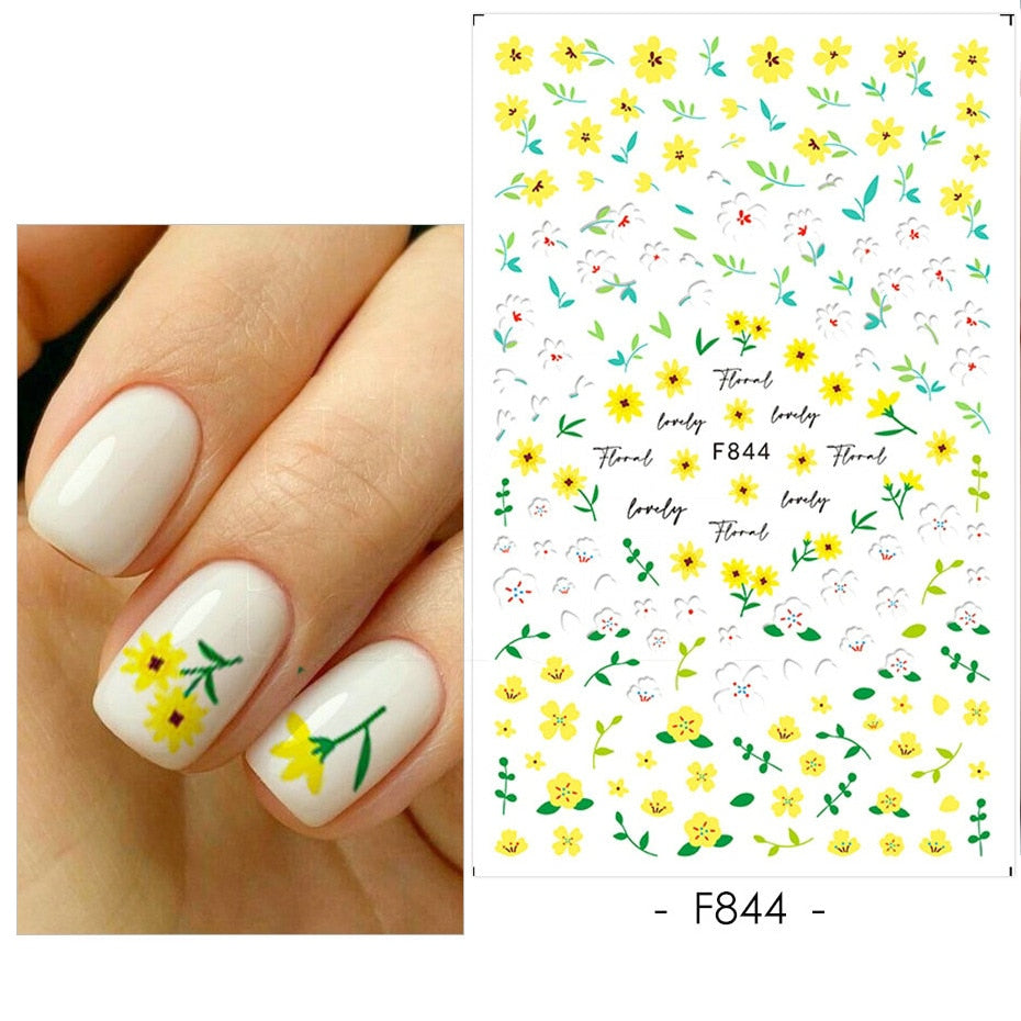 Heart Letter Nail Sticker Nail Art Decoration