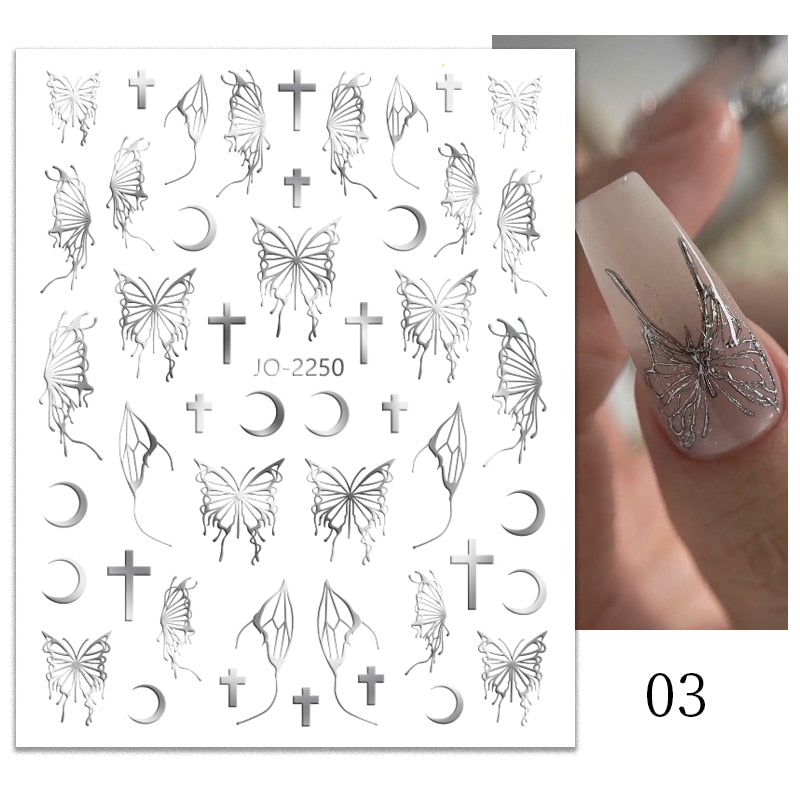 Heart Letter Nail Sticker Nail Art Decoration