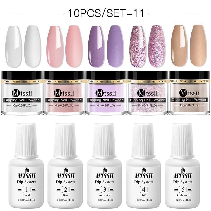 Dipping Nail Powder Set Matte Nail Glitter