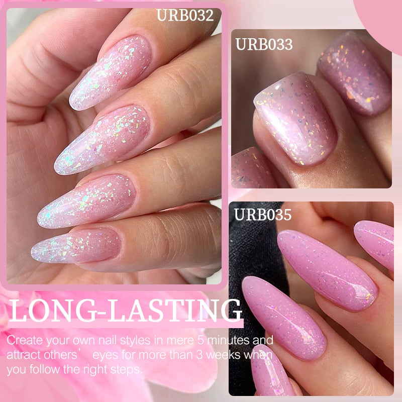 Glitter Rubber Base Gel Polish