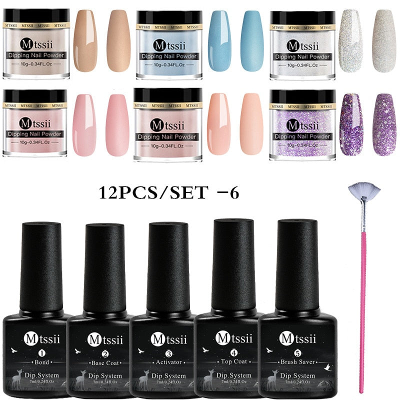 Dipping Nail Powder Set Matte Nail Glitter