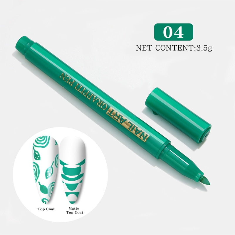 Nail Art Drawing Pencil Plastic Waterproof Painting Liner Brush