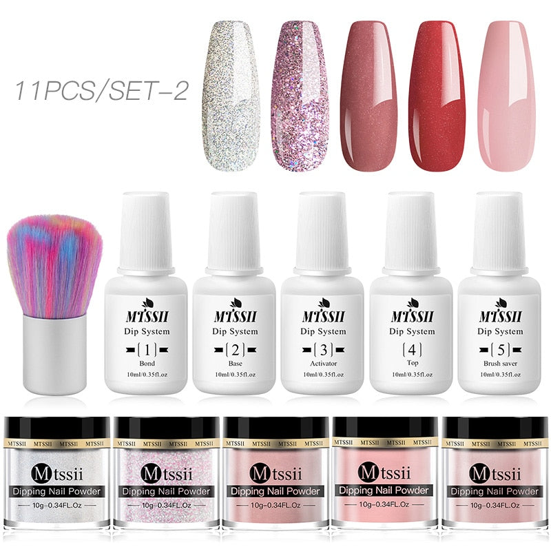 Dipping Nail Powder Set Matte Nail Glitter